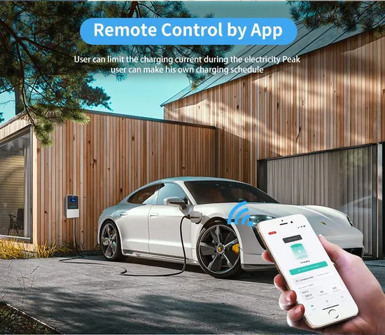Caja de pared con cargador Ocpp EV con WiFi y aplicación